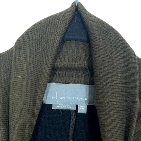 by Anthropologie Split Front Poncho One Size Pre-Loved - Picture 4 of 4